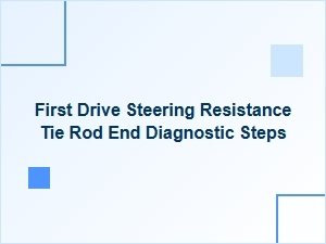 Diagnosing Steering Resistance After the First Drive